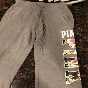 Pink sweatpants